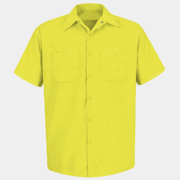 Men's Tall Enhanced Visibility Short Sleeve Work Shirt Thumbnail