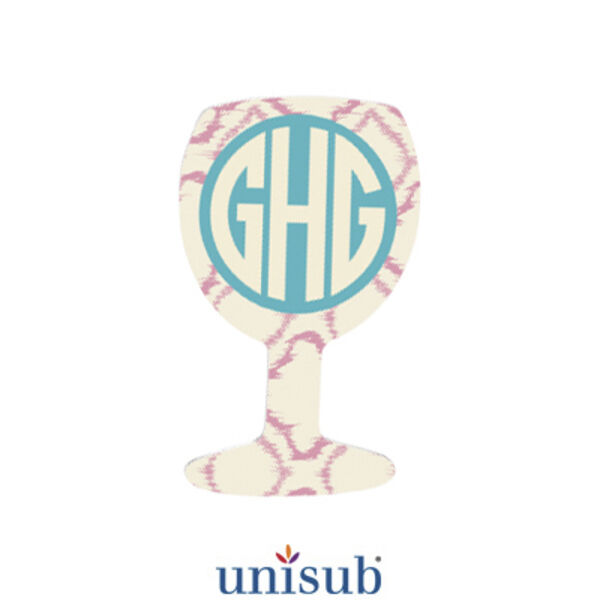 Wine Glass Aluminum Photo Magnet Thumbnail