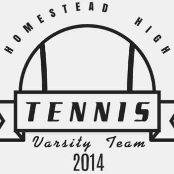 Tennis Template DNT001 BW Thumbnail