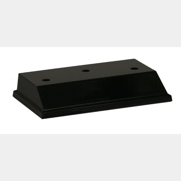 3 3/4" x 6 1/2" 3-Hole Countersunk Big Plate Weighted Plastic Base Thumbnail