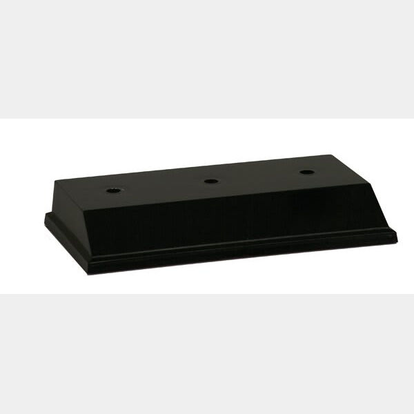 4 1/4" x 7 3/4" 3-Hole Countersunk Big Plate Weighted Plastic Base Thumbnail