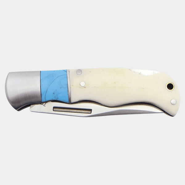 Bison River 3 1/2" /Bone Folding Knife Thumbnail