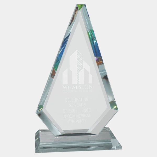 6" x 10 5/8" Diamond Series Jade Glass with Prism-Effect Top Thumbnail