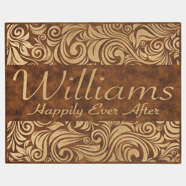 16" x 20" Rustic/ Laserable Leatherette Wall Decor with Sawtooth Hanger Thumbnail
