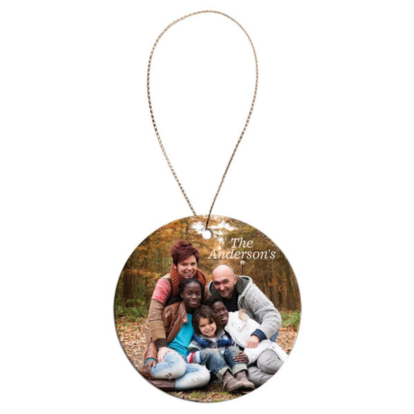 2 1/2" Sublimatable Round Ceramic Ornament Thumbnail