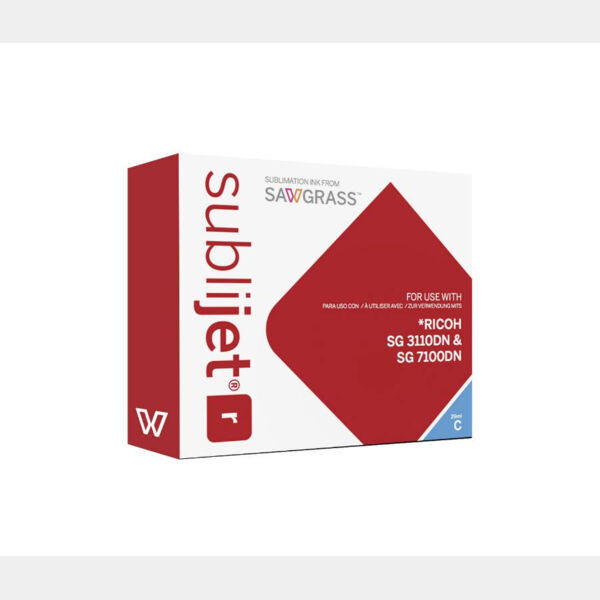 SubliJetR Cyan Ink Cartridge Ink for Ricoh SG3110DN/7100DN, 29 ml Thumbnail