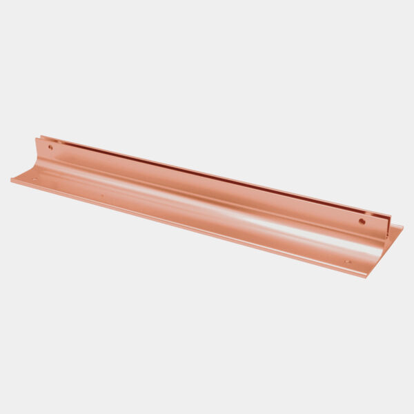 10", Polished , Kota Pro Aluminum Corridor Bracket, Fits 1/8" Thick Plastic Insert Thumbnail