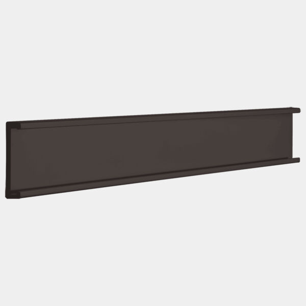 1" x 12", Kota Pro Aluminum Wall Bracket without Mounting Holes, Fits 1/16" Thick Plastic Insert Thumbnail