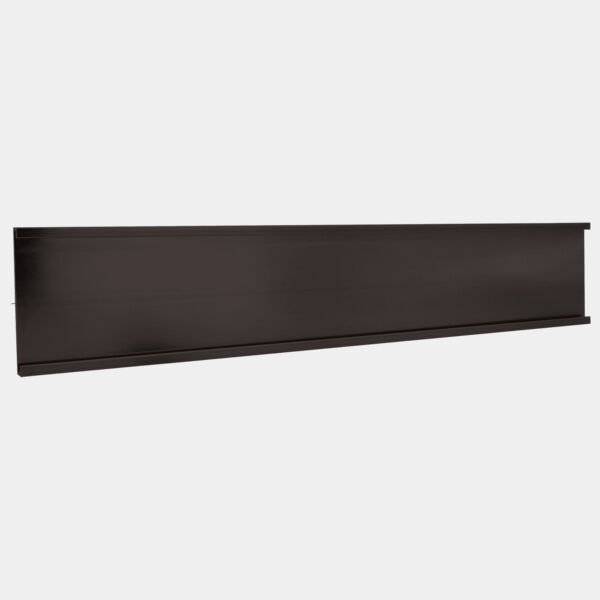 1 1/2" x 12", Kota Pro Aluminum Wall Bracket without Mounting Holes, Fits 1/16" Thick Plastic Insert Thumbnail