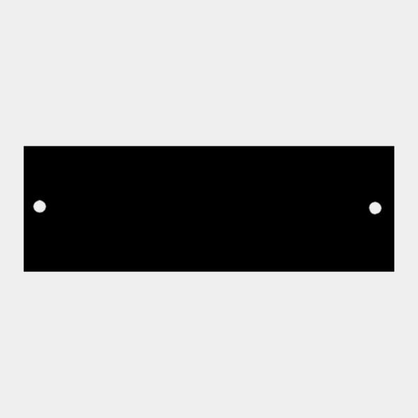 7/8" x 2 3/4" Laserable Brass Plate with Two Holes Thumbnail
