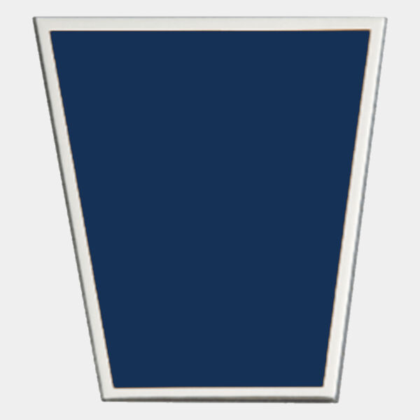 1 7/8" x 2 3/8" Laserable Aluminum Plate with Border and Adhesive Backing Thumbnail