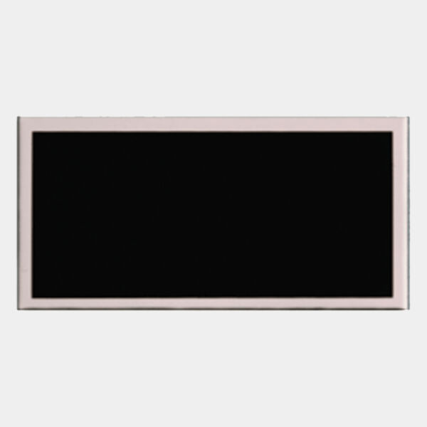 7/8" x 2 3/4" Laserable Aluminum Plate with Border Thumbnail
