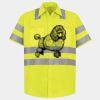 Men's High Visibility Safety Short Sleeve Work Shirt Thumbnail