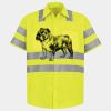 Men's High Visibility Safety Short Sleeve Work Shirt Thumbnail