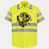 Men's High Visibility Safety Short Sleeve Work Shirt Thumbnail