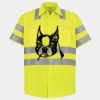 Men's High Visibility Safety Short Sleeve Work Shirt Thumbnail