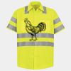 Men's High Visibility Safety Short Sleeve Work Shirt Thumbnail