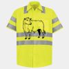 Men's High Visibility Safety Short Sleeve Work Shirt Thumbnail
