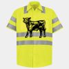 Men's High Visibility Safety Short Sleeve Work Shirt Thumbnail