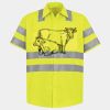 Men's High Visibility Safety Short Sleeve Work Shirt Thumbnail