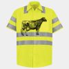 Men's High Visibility Safety Short Sleeve Work Shirt Thumbnail