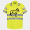 Men's High Visibility Safety Short Sleeve Work Shirt Thumbnail