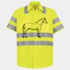 Men's High Visibility Safety Short Sleeve Work Shirt Thumbnail
