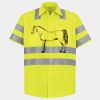 Men's High Visibility Safety Short Sleeve Work Shirt Thumbnail