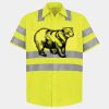 Men's High Visibility Safety Short Sleeve Work Shirt Thumbnail