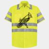 Men's High Visibility Safety Short Sleeve Work Shirt Thumbnail