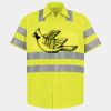Men's High Visibility Safety Short Sleeve Work Shirt Thumbnail