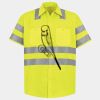 Men's High Visibility Safety Short Sleeve Work Shirt Thumbnail