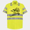 Men's High Visibility Safety Short Sleeve Work Shirt Thumbnail