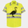 Men's High Visibility Safety Short Sleeve Work Shirt Thumbnail