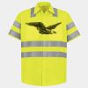 Men's High Visibility Safety Short Sleeve Work Shirt Thumbnail