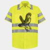 Men's High Visibility Safety Short Sleeve Work Shirt Thumbnail