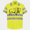 Men's High Visibility Safety Short Sleeve Work Shirt Thumbnail