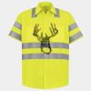 Men's High Visibility Safety Short Sleeve Work Shirt Thumbnail