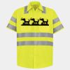 Men's High Visibility Safety Short Sleeve Work Shirt Thumbnail