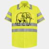 Men's High Visibility Safety Short Sleeve Work Shirt Thumbnail