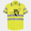 Men's High Visibility Safety Short Sleeve Work Shirt Thumbnail