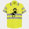Men's High Visibility Safety Short Sleeve Work Shirt Thumbnail