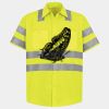 Men's High Visibility Safety Short Sleeve Work Shirt Thumbnail