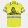 Men's High Visibility Safety Short Sleeve Work Shirt Thumbnail