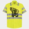 Men's High Visibility Safety Short Sleeve Work Shirt Thumbnail