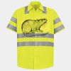 Men's High Visibility Safety Short Sleeve Work Shirt Thumbnail