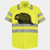 Men's High Visibility Safety Short Sleeve Work Shirt Thumbnail