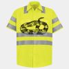 Men's High Visibility Safety Short Sleeve Work Shirt Thumbnail