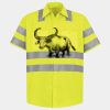 Men's High Visibility Safety Short Sleeve Work Shirt Thumbnail