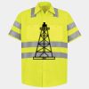 Men's High Visibility Safety Short Sleeve Work Shirt Thumbnail